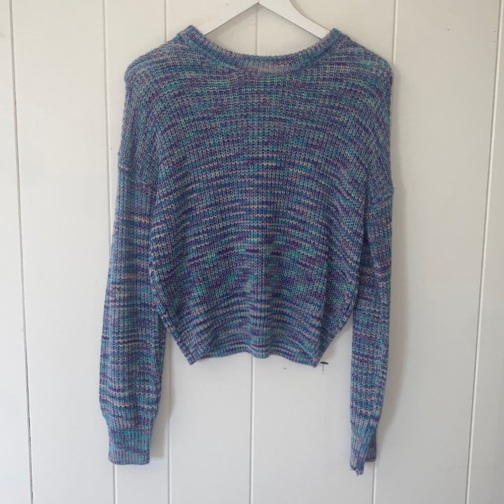 Colorful knit sweater